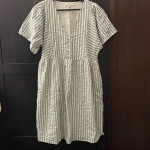 Flutter sleeve babydoll dress